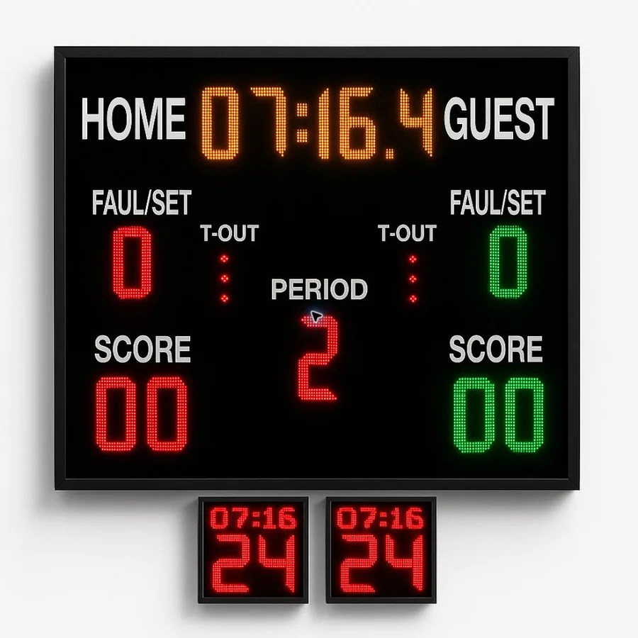 GAMA Teknoloji Basketbol Voleybol Hentbol Skorbordu (130×130 cm) ürün görseli
