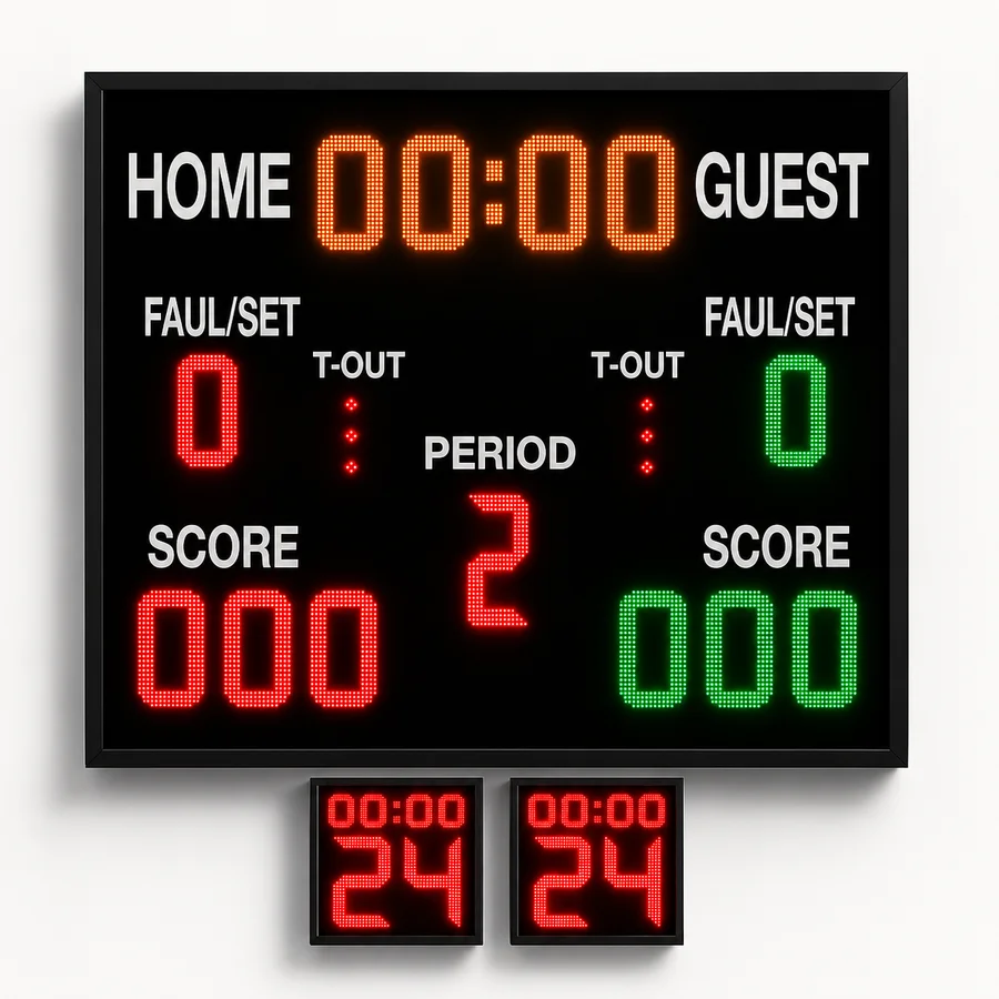 Basketbol Voleybol Hentbol Skorbordu (130×130 cm)